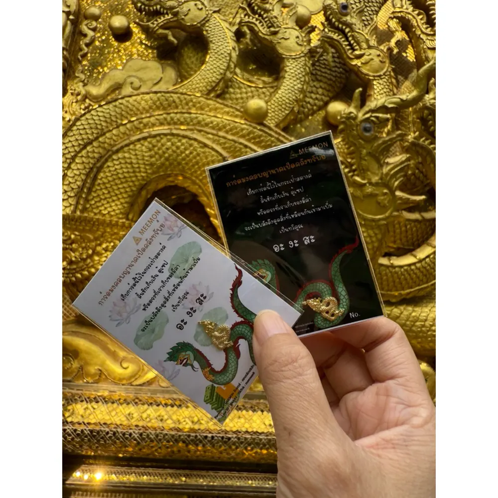 การ์ดพญานาคเปิดคลังทรัพย์ การ์ดมีมนตร์สำหรับพกไว้ในกระเป๋าสตางค์เพื่อความมงคลส่งเสริมดวงเรื่องการเงิน